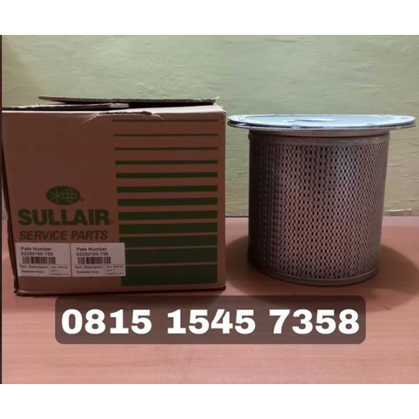 Air Compressor Sparepart Sullair PN 02250100-755 / 02250100-756