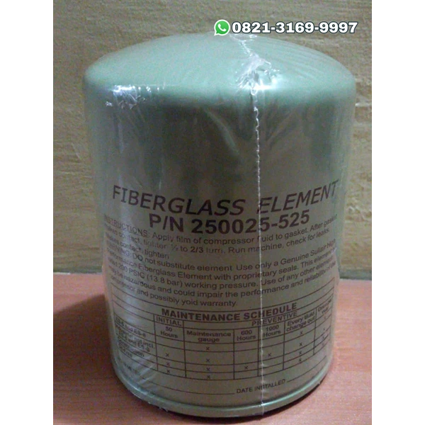 Oil Filter Fiberglass Element for air compressors